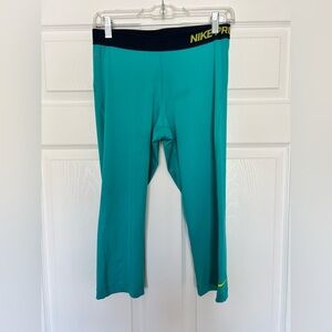 Women’s Nike Pro Turquoise Pants